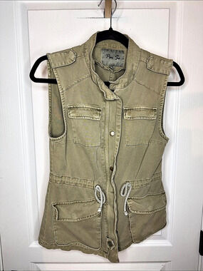 Per Se Utility Vest in Green Size XS